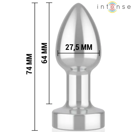 INTENSE - ANAL PLUG 10 VIBRATIONS METAL WITH REMOTE CONTROL S