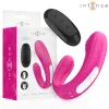 INTENSE - JANET DUAL U-SHAPED STIMULATOR AND VIBRATOR WITH REMOTE CONTROL PINK