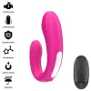 INTENSE - JANET DUAL U-SHAPED STIMULATOR AND VIBRATOR WITH REMOTE CONTROL PINK