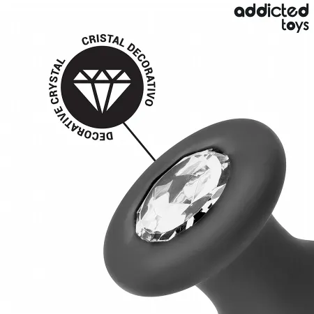 ADDICTED TOYS - ANAL PLUG WITH JEWEL SILICONE SIZE S 8.8 CM