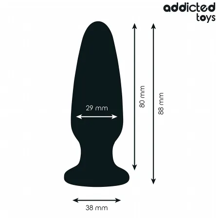 ADDICTED TOYS - ANAL PLUG WITH JEWEL SILICONE SIZE S 8.8 CM