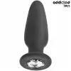 ADDICTED TOYS - ANAL PLUG WITH JEWEL SILICONE SIZE M 10.4 CM