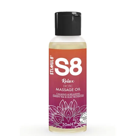 STIMUL8 - S8 RELAX EROTIC MASSAGE OIL GREEN TEA 50 ML