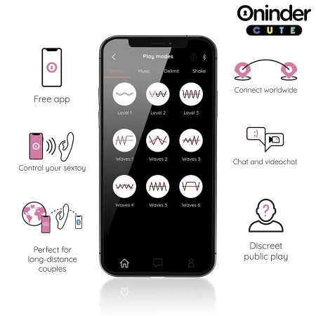 ONINDER CUTE - LOVE BUNNY G-SPOT & CLITORIS VIBRATOR - FREE WORLDWIDE APP