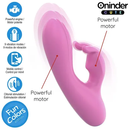 ONINDER CUTE - LOVE BUNNY G-SPOT & CLITORIS VIBRATOR - FREE WORLDWIDE APP