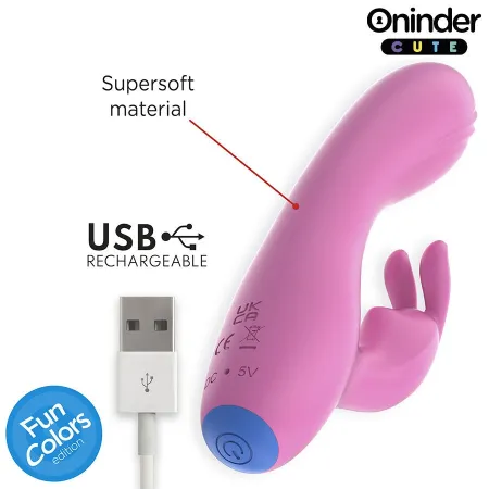 ONINDER CUTE - LOVE BUNNY G-SPOT & CLITORIS VIBRATOR - FREE WORLDWIDE APP