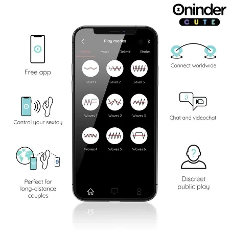 ONINDER CUTE - LOVE BUNNY G-SPOT & CLITORIS VIBRATOR - FREE WORLDWIDE APP