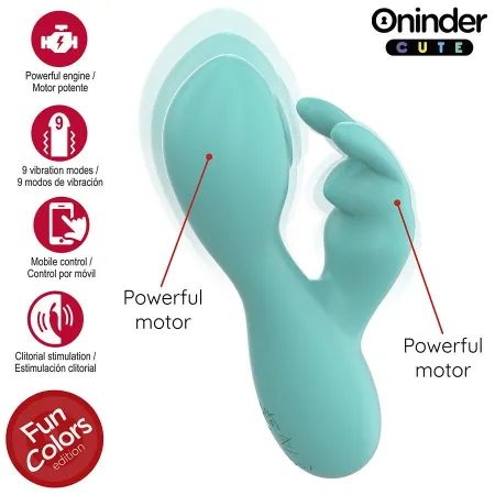 ONINDER CUTE - LOVE BUNNY G-SPOT & CLITORIS VIBRATOR - FREE WORLDWIDE APP