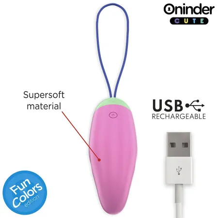 ONINDER CUTE - LOVE PLEASURE 360 ROTATING VIBRO-EGG SILICONE - FREE WORLDWIDE APP