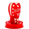 CONDOMERIE - HANDPAINTED NOVELTY CONDOMS HEART - I LOVE YOU MODEL 1