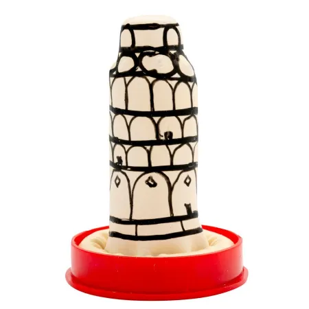 CONDOMERIE - HANDPAINTED NOVELTY CONDOMS PISA TOWER