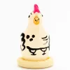 CONDOMERIE - HANDPAINTED NOVELTY CONDOMS COCKY ROOSTER