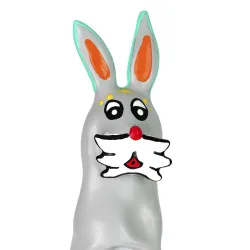 CONDOMERIE - HANDPAINTED NOVELTY CONDOMS BUNNY XL