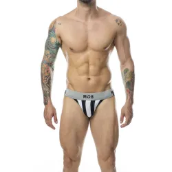 MOB - CLASSIC STRIPE WHITE JOCK SIZE M