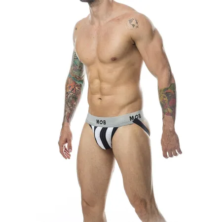 MOB - CLASSIC STRIPE WHITE JOCK SIZE XL