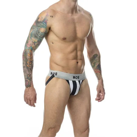 MOB - CLASSIC STRIPE WHITE JOCK SIZE XL