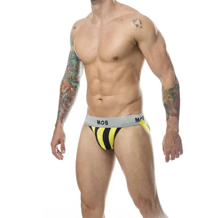 MOB - CLASSIC STRIPE JOCK YELLOW SIZE XL