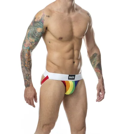 MOB - CLASSIC JOCK STRIPE RAINBOW SIZE S