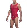 MOB - RED TRANSPARENT BODYSHEER SIZE S/M