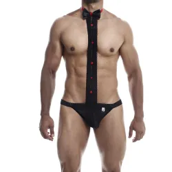 MOB - TUXEDO WITH LACE THONG SIZE S/M