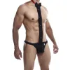 MOB - TUXEDO WITH LACE THONG SIZE S/M