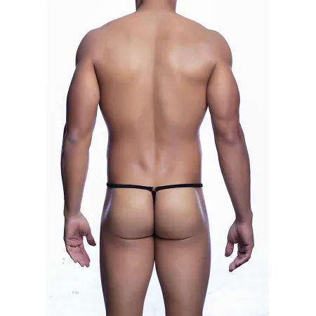 MOB - BLACK TEAR-SHAPED THONG SIZE L/XL