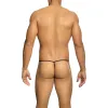 MOB - TRANSPARENT T-SHAPED THONG BLACK SIZE S/M