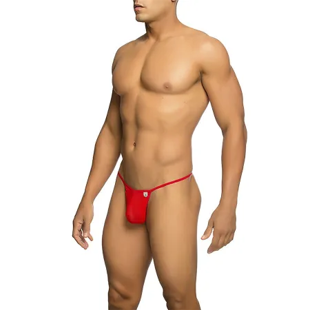 MOB - TRANSPARENT RED T-SHAPED THONG SIZE L/XL
