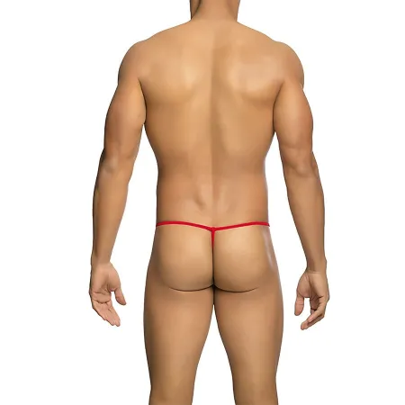 MOB - TRANSPARENT RED T-SHAPED THONG SIZE L/XL