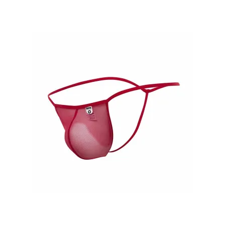 MOB - TRANSPARENT RED T-SHAPED THONG SIZE L/XL