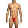 MOB - RED T-SHAPED TRANSPARENT THONG SIZE S/M