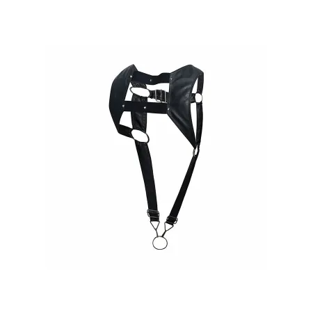 MOB - DNGEON BLACK HARNESS WITH UPPER COCK RING ONE SIZE