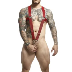 MOB - DNGEON CROSS BACK HARNESS RED ONE SIZE
