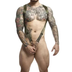 MOB - DNGEON GREEN STRAIGHT BACK HARNESS ONE SIZE