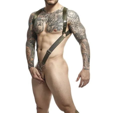 MOB - DNGEON GREEN STRAIGHT BACK HARNESS ONE SIZE