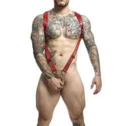 MOB - DNGEON RED STRAIGHT BACK HARNESS ONE SIZE