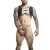 MOB - DNGEON HARNESS WITH GOLDEN PENIS RING ONE SIZE
