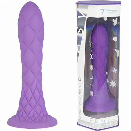 SILEXD - DREAMY DILDO FANTASY LIQUID SILICONE THERMOREACTIVE VIOLET 18.5 CM