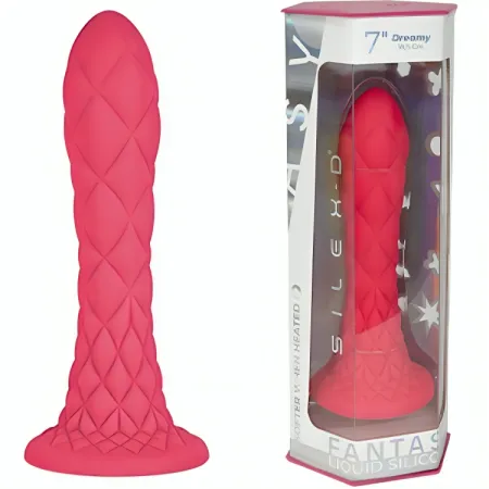 SILEXD - DREAMY DILDO FANTASY LIQUID SILICONE THERMOREACTIVE FUCHSIA 18.5 CM