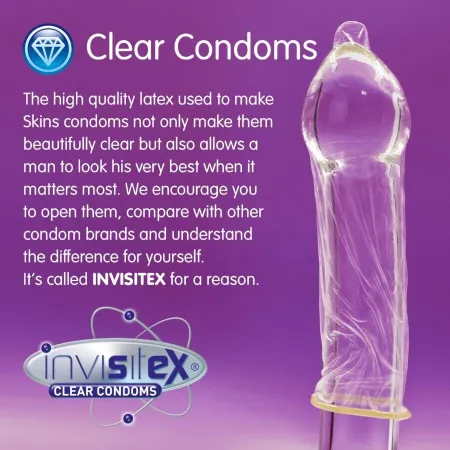 SKINS - EXTRA LARGE PREMIUM CONDOMS PACK 4
