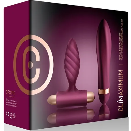 CLIMAXIMUM - DESIRE KIT TWISTED VIBRATOR + ANAL PLUG