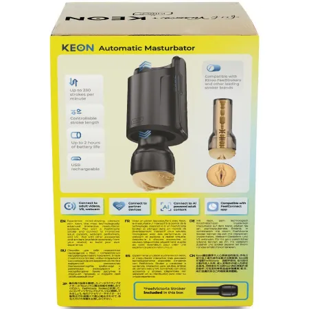 KIIROO - KEON WIFI COMBO VICTORIA JUNE AUTOMATIC MASTURBATOR + FEEL STROKER