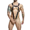 MOB - DNGEON BLACK CROSSED PENIS HARNESS ONE SIZE