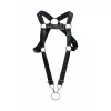 MOB - DNGEON BLACK CROSSED PENIS HARNESS ONE SIZE