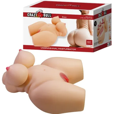 CRAZY BULL - GRACE REALISTIC FEMALE TORSO VAGINA AND ANAL 7.5 KG