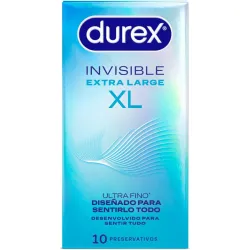 DUREX - INVISIBLE CONDOMS XL 10 UNITS