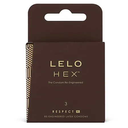 LELO HEX CONDOMS RESPECT XL 3 PACK