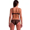 PASSION - INTIMARI BRA + PANTIES SET BLACK S/M