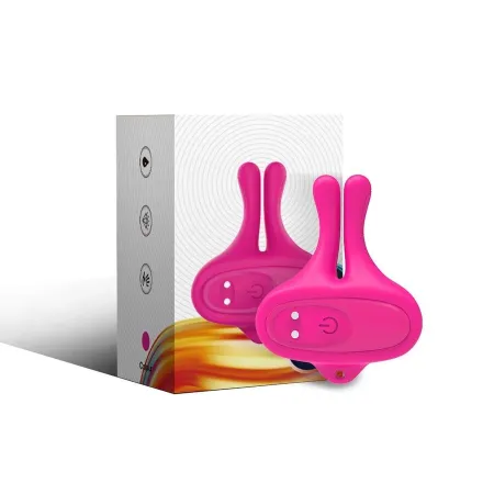 ARMONY - RABBIT SHAPE VIBRATION MAGNETIC NIPPLE CLAMPS PINK