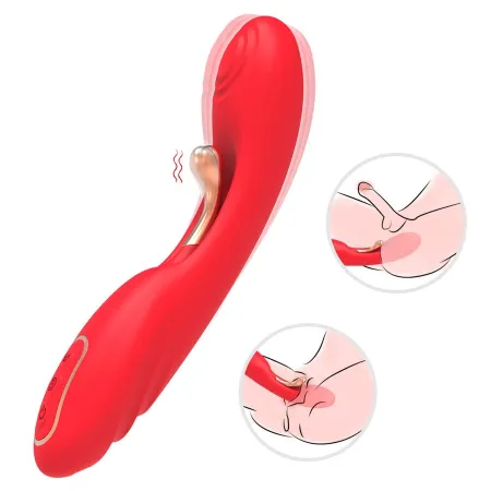 ARMONY - VIBRATOR WITH OSCILLATING TONGUE RED